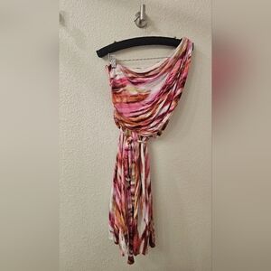 SAKS FIFTH AVE Multicolor Draped Dress